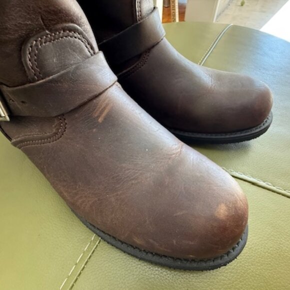 Frye Engineer 12R boot brown leather size US Womens 11 good used condition - Picture 6 of 12